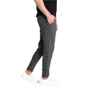 Pantalones de chándal de cintura media de lona de algodón 100% de alta calidad para hombres Cierre de cordón informal Bolsillos laterales de secado rápido Servicio OEM - Product Image 2