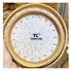 ¡Venta al por mayor! CUBIERTA DE BANDEJA DE RATÁN y BANDEJA DE CONCHA DE PERLAS de Vietnam | Más vendidos, mejor precio, tamaño personalizado, respetuoso con el medio ambiente, entrega rápida - Product Image 1