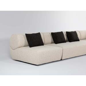 High Quality Naviglio Convertible Fabric <b>Sofa</b> Sectional Stylish Furniture Sets <b>for</b> Living Room <b>Sponge</b> Filled - Product Image 3