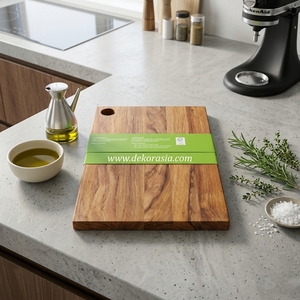 Planche à découper en bois écologique antibactérienne de qualité supérieure, durable et élégante, pour hacher, trancher et servir - Product Image 6
