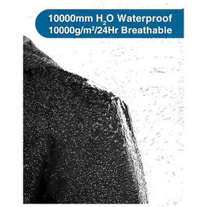 Imperméable écologique imperméable adultes unisexe coupe-vent extérieur compressible veste de pluie support avant moto cavaliers voyage pluie - Product Image 2