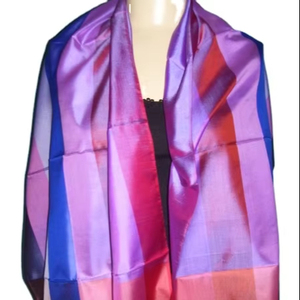 Foulard en soie écharpe en polyester à carreaux multiples foulard en soie sergé Satin femmes carré personnalisé foulards en soie imprimés numériques Style fille personnalisé - Product Image 1