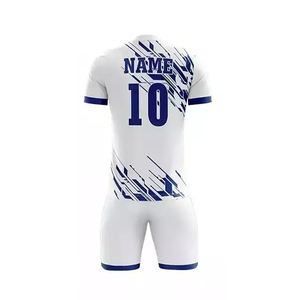 Ropa Deportiva, Conjunto de Uniforme de Fútbol para Entrenamiento, Transpirable, 100% Poliéster, Precio al por Mayor, Conjunto de Camiseta y Pantalones Cortos de Fútbol para Equipo - Product Image 3