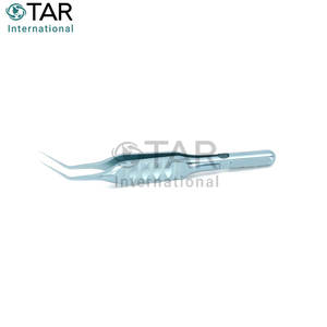 Fórceps de capsulorrexis, puntas de ejes rectos, longitud de ángulo de 13mm, instrumentos médicos de cirugía oftálmica precisa dentada afilada - Product Image 2