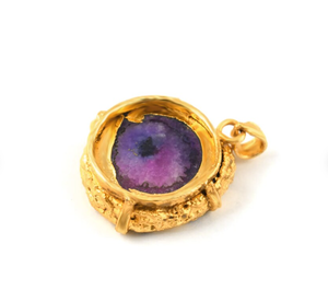 Meilleure qualité Offre Spéciale naturel solaire quartz Druzy pendentif pierre précieuse pendentif pour femme | Pendentif pour elle - Product Image 3