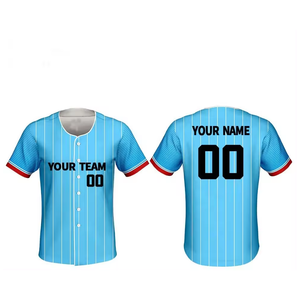 Conjunto de ropa deportiva de poliéster con diseño personalizado, estampado por transferencia de calor, color personalizado, talla grande, secado rápido, transpirable, béisbol y softbol - Product Image 5