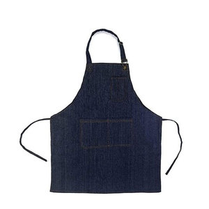 Delantal de peluquero ajustable resistente de alta calidad con logotipo personalizado hecho de algodón Jeans protección de cintura delantal de trabajo sin mangas - Product Image 6