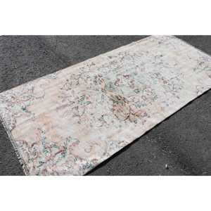 พรมวินเทจ ขนาด 3.9x8.2 ฟุต พรมตุรกี ลายดอกไม้สีน้ำตาลแดง - Product Image 4