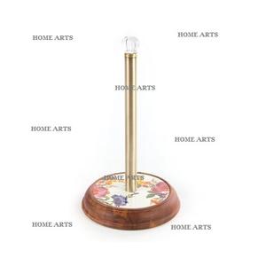 Trending Design Round Shape <b>Tissue</b> <b>Paper</b> Holder Wood And Metal <b>Tissue</b> Roll Holder For Hotel And Restaurant Use - Product Image 4