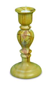 Portavelas de ónix hecho a mano personalizado de alta calidad con técnica de tallado decorativo de mármol de madera de teca de lujo ruta de grabado - Product Image 4