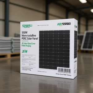 แผงโซลาร์เซลล์แบบโมโนคริสตัลไลน์ PERC 550 วัตต์ โดย JS Solar ฝาครอบกระจกด้านหน้า บรรจุภัณฑ์แบบพาเลท - Product Image 3