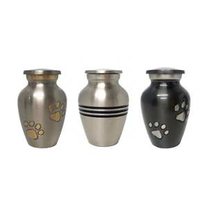Beautiful Baby <b>Keepsake</b> Urn for Human and <b>Pet</b> <b>Ashes</b> Urn Strip Engraved Metal Wholesale Available Best Prices Urns for Funeral - Product Image 2