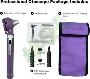 Set de Otoscopio de Fibra Óptica Mini de Plástico ENT, LED, Operación Manual, Fuente de Alimentación, Certificado CE, 99.5% de Precisión, Diagnóstico Clínico - Product Image 5