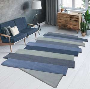 Luxury Home Decoration Hand Tufted Wool Carpet Custom Design Geometry Small Boxes with Different Designs Latex Backing ITHL - Product Image 3