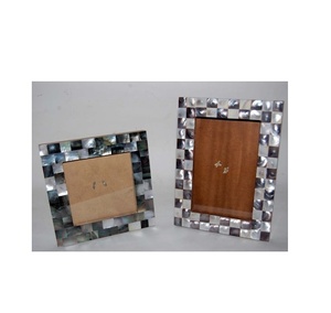 Handmade Mother of Pearl & MDF <b>Photo</b> <b>Frame</b> Bone Inlay Picture <b>Frame</b> for Size Cheap Price with Polished - Product Image 4