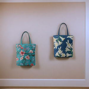 Comfortable Shoulder-Length Handles Handmade <b>Canvas</b> <b>Tote</b> Bag Zipper Closure Reusable Eco-Friendly Beach Shopping Daily Use - Product Image 3