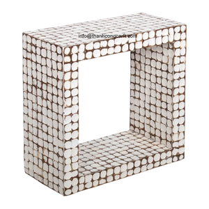 Nuevos modelos de mesa con incrustaciones de cáscara de coco, elegante mesa artesanal para habitaciones de invitados y Airbnb con alto potencial de margen - Product Image 4