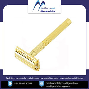 Madhav มีดโกนโลหะปลอดภัยสำหรับใบหน้าและร่างกายผลิตในอินเดียได้รับการรับรองมาตรฐาน ISO แบบกำหนดขนาดเอง - Product Image 2