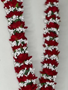 Hermosa Novia Novio Par Varmala Boda India Compromiso y Ceremonia de Recepción Terciopelo Rosa Jaimalas PARA EL Día de San Valentín - Product Image 4