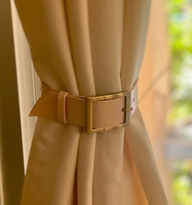 Embrasses à rideaux en cuir, embrasses en cuir, retenues de rideaux, porte-rideaux en cuir/décoration intérieure porte fenêtre salon - Product Image 2