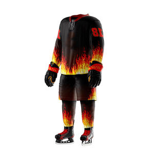 Uniforme de hockey sobre hielo con el nombre del jugador bordado - Product Image 6