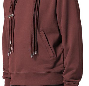 Pull à capuche chaud pour hommes à manches longues sans poche 100% coton avec cordons de serrage pour l'hiver au prix de gros - Product Image 4