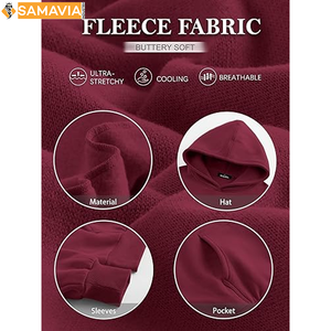 Ensemble 2 pièces à épaules tombantes pantalon de jogging Sweat-shirt avec pantalon de survêtement Sweat à capuche vierge surdimensionné - Product Image 6