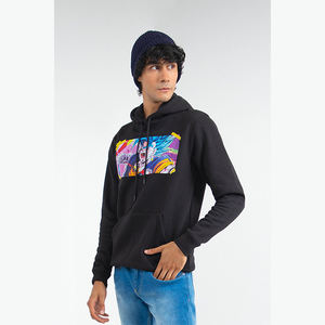 Sweat à capuche homme de haute qualité confortable Goku DBZ 300g polaire à manches longues sweat à col rond ODM approvisionnement Design solide brodé - Product Image 4