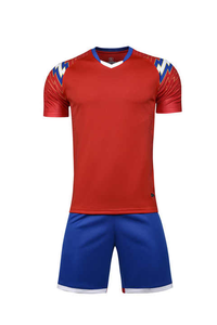 Maillot de football rouge et noir pour homme, uniforme de kit de football pour vêtements de sport - Product Image 2