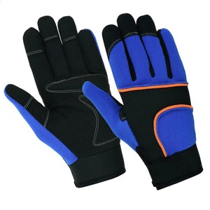 Gants de mécanicien en cuir de haute qualité fabriqués au Pakistan Dernière conception Double paume Anti-Cut & Anti-dérapant Fction à vendre - Product Image 1