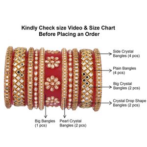 Bijoux de mariée indiens, bracelet Kundan en cristal, fabricant indien, vente en gros, bijoux de mariage traditionnel pour femmes - Product Image 3