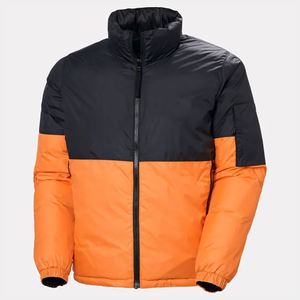 Chaqueta de Plumón para Hombre con Logotipo Personalizado, Capucha Desmontable, Chaqueta de Invierno Cálida con Relleno de Plumón, Chaqueta Reversible - Product Image 1