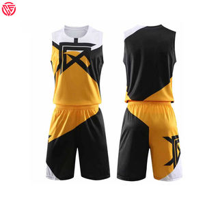 Bonne vente uniforme de basket-ball vêtements de sport entraînement maillots de basket-ball ensembles hommes porter uni blanc sans manches uniforme de basket-ball - Product Image 3