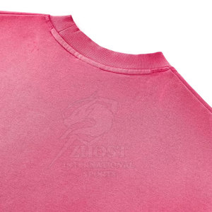 Camiseta de Alta Calidad con Efecto Desgastado, Talla Grande, Algodón Grueso, Estilo Urbano, para Uso Diario, en Venta - Product Image 6