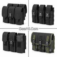 Funda de recarga unisex de nailon MOLLE Fast Mag Speed para cargador de 7.62 NATO - Portacargadores de competición de parte superior abierta - iMade Industries