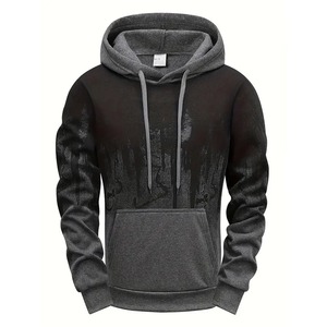Men Sets Tracksuit Men Winter wool <b>Hooded</b> Sweatshirt Thick Warm Sportswear Male Suit Two Piece Set Casual Sets - Product Image 6