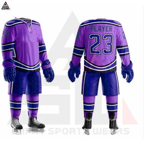 Maillot de Hockey sur glace d'équipe sportive de haute qualité Logo sur mesure maillot de Hockey sur glace coupe ajustée maillot de Hockey sur glace - Product Image 5