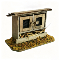 Nouvelle Arrivée Maison de Poupée Mini Nid de Poule Miniature Micro Paysage Adorable Poulailler Décoration Meubles de Maison de Poupée