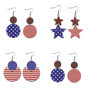 Mylove American Vintage Acrílico Gota Estrella Pendientes Día DE LA Independencia Pendientes para Mujer - Product Image 1