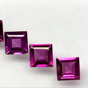 พลอยโกเมน rhodolite ธรรมชาติเกรดสูงอัญมณีเจียระไนเหลี่ยมเพชรพลอยแบบหลวมสีม่วงตัดสำหรับเจ้าหญิง - Product Image 1