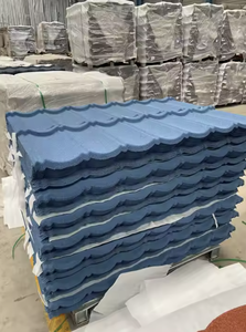 Tuile arc-en-ciel 0.4mm Aluzinc tuile de toiture enduite de pierre colorée romaine/bardeaux/élite/milano/rainure/tuile de toit en grain de bois à vendre - Product Image 5