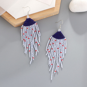 Pendientes de Araña Estilo Bohemio Personalizados para Mujer, Aretes con Cuentas Deslumbrantes, Joyería de Resina Personalizada para Fiestas - Product Image 5
