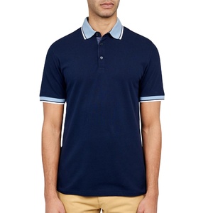 Polo homme tendance en coton à manches courtes, personnalisable, idéal pour l'été – Vente chaude usine – MARQUE HS - Product Image 2