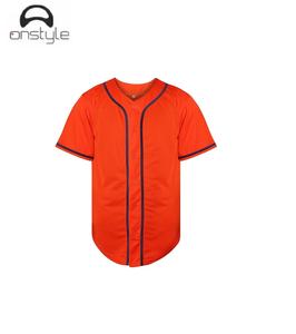Onstyle Maillots de baseball à sublimation pour hommes, vêtements de sport élégants, uniformes personnalisés à boutons complets, légers, cousus, pour l'entraînement - Product Image 5