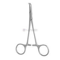 MIXTER Premium Pince hémostatique pédiatrique incurvée de 5 pouces en acier inoxydable, à lame partiellement dentelée, pour préhension chirurgicale, CE