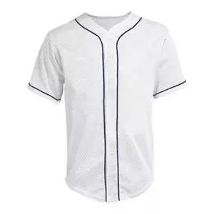 Nuevo logotipo personalizado, ropa de equipo en blanco, camisetas de béisbol para hombres, camiseta de béisbol ligera transpirable de secado rápido, OEM personalizado - Product Image 3
