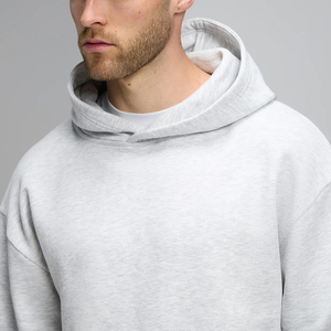 Customizable <b>Men's</b> <b>Hoodies</b> 100% Cotton heather <b>grey</b> colour Heavyweight custom screen printed logo <b>hoodies</b> for <b>mens</b> - Product Image 5