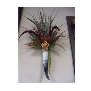 Florero de cuerno de búfalo Regalo de inauguración de la casa Florero de cuerno de búfalo personalizado Diseño moderno Mejor precio - Product Image 2