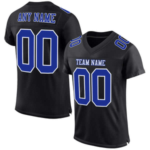 2025 Nueva camiseta de fútbol americano de manga corta antibacteriana de secado rápido de talla grande, uniforme de equipo personalizado transpirable - Product Image 3