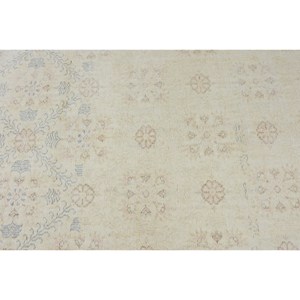 Tapis moderne en laine blanche de 3.8x6.9 pieds, tissage plat turc, patchwork, support en latex pour décor de salon pour adolescents - Product Image 5